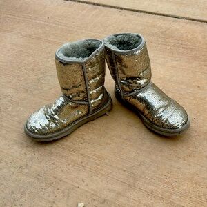Ugg's Champagne Sequined Boots